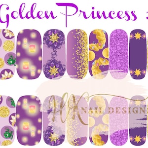 Golden Princess Nail Wraps