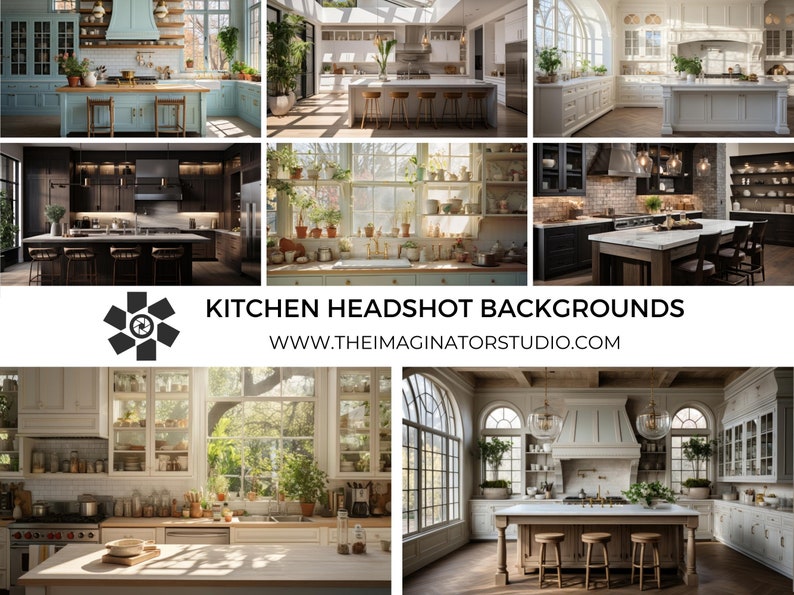 Kitchen Background | Cinematic Headshot Background | Digital Background ...