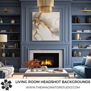 Living Room Background | Cinematic Headshot Background | Digital Background | Photoshop Background |  Digital Background for Photography