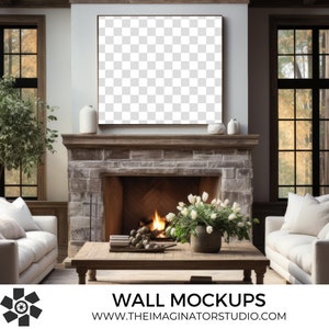 Interior Room Mockup | Frame Mockup | Wall Art Mockup | Mockup Frame | Mockup Wall Art | PNG | Digital Download | Photography Mockup | Rooms