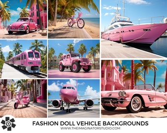 Fashion Doll Vehicle Backgrounds | Doll Backdrop| Digital background | Digital Backdrop | Photoshop | Photography | Overlays | Dream Doll