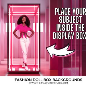 Fashion Doll Box Background | Digital background | Digital Backdrop | Studio background | Toy Doll | Doll background | photoshop | photo