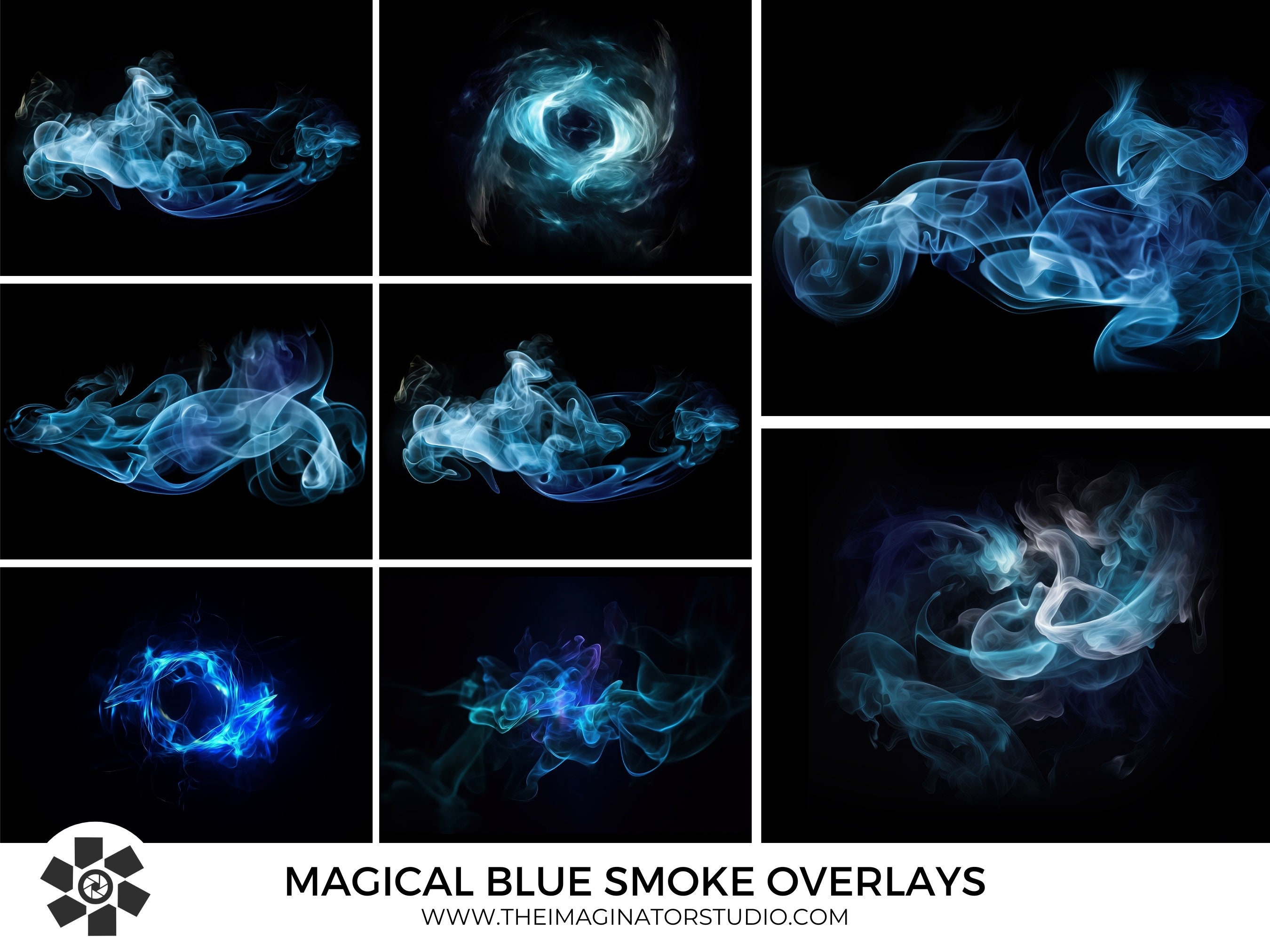 Magical Blue Smoke Overlays Wizard Smoke Blue Smoke Magic Glowing Smoke