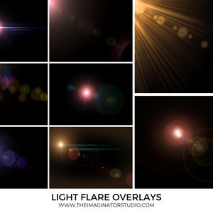 Light Flare Overlays | Light Flares | Photoshop Overlays | Sun Flares | Digital Overlays | Photography | Photoshop | Light Effects | Editing
