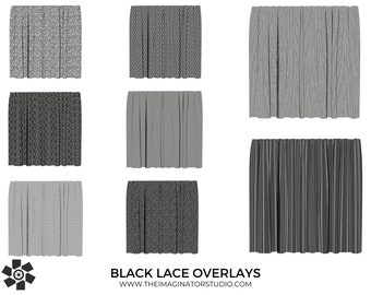 Black Lace Overlays | Photoshop Overlay | Photography | Overlay | Peak Through | PNG | Transparent Overlay | Black Lace | Portrait | Boudoir