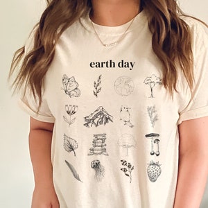 Earth Day Shirt Cottagecore Earth Day Tee Vintage Earth Day Shirt Earth Day Everyday Environmental Shirt Graphic Tee Earth Lover Shirt