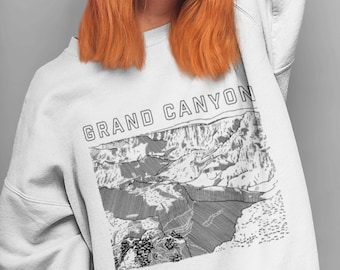 Grand Canyon Crewneck, Oversized crewneck, Vintage crewneck, 90s crewneck Nature sweatshirt Y2k clothing Baggy sweatshirt Mountain crewneck