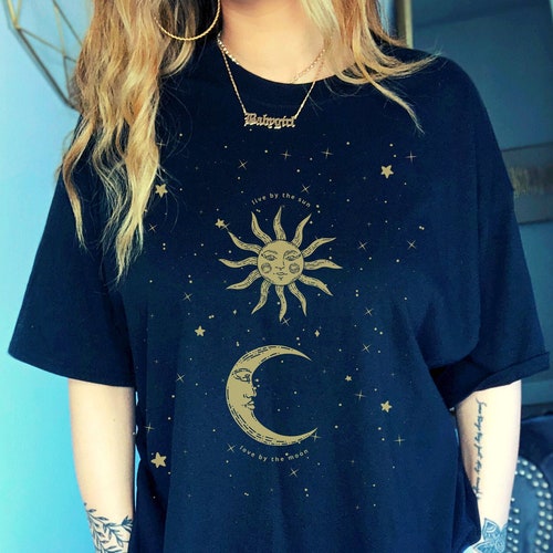 Live by the Sun Love by the Moon Sun and Moon Shirt - Etsy