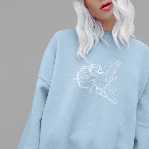 grey cherub sweatshirt