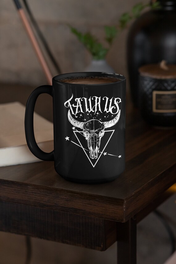 Taurus Mug Astrology Mug Taurus Birthday Gift Taurus Gift Zodiac Birthday Mug Zodiac Mug Constellation Mug Mystical Mug Witchy Mug