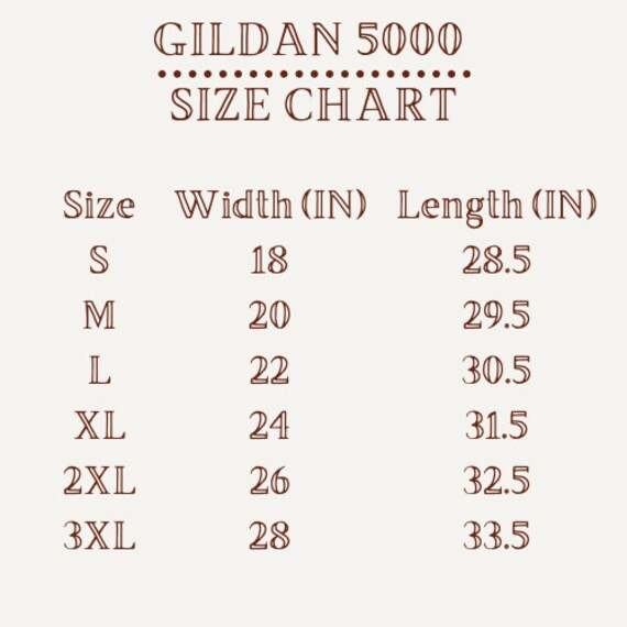 size chart oversized tee