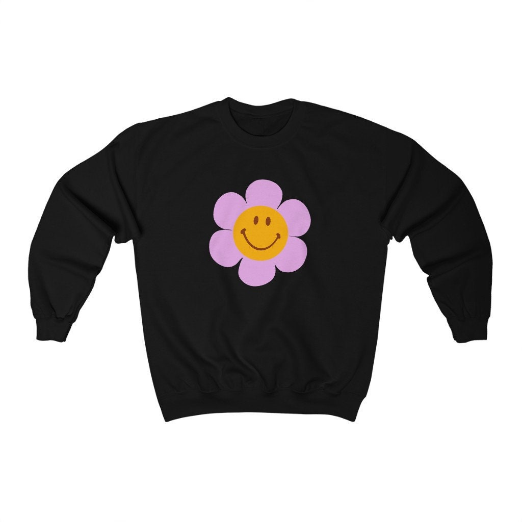 [GRAVER]★ODDSMILE 68 FLOWER SMILE SWEATSHIRT GRAVER】23FW☆ ODDSMILE 68 Flower Smile Sweatshirt (GRAVER