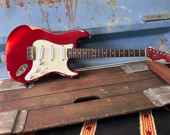 D'Light Custom Guitars "Dorothy" Alder Hardtail S-Style 2023 in Candy Apple Red