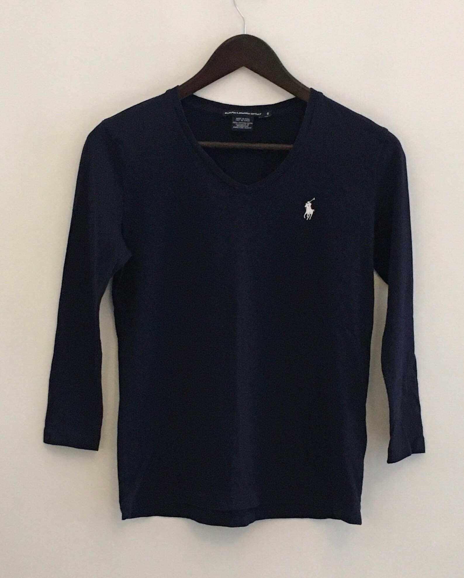 Long Sleeve Sports Shirt Ralph Lauren Sport Women Navy Blue Etsy Italia