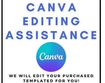 Canva Template Editing Assistance: Professional Graphic Designer Service