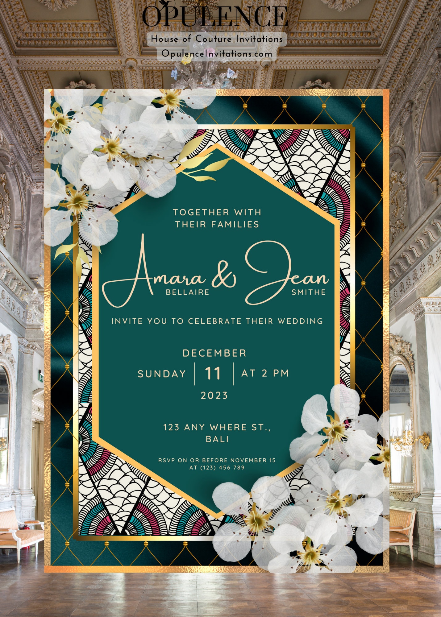 African traditional wedding invitations | Beachweddingtips.com
