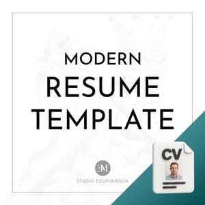 Modern Resume Template for Success