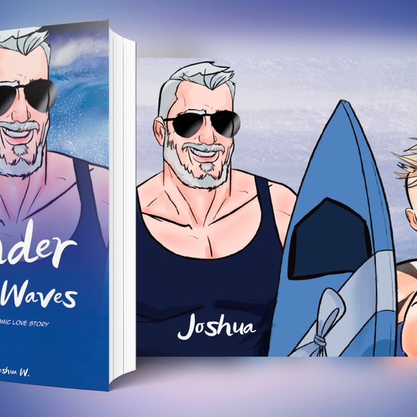 Gay romance cartoon comic: Under The Waves