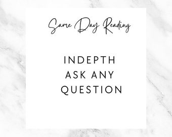SAME DAY- Ask Any Question- Tarot Reading