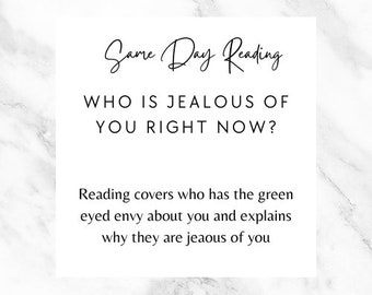 Same Day- Who is Jealous of You Psychic Tarot Reading