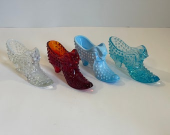 Fenton Hobnail Cat Head Slipper