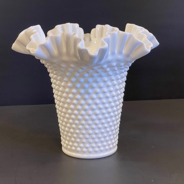 Large Milk Glass Vase Etsy