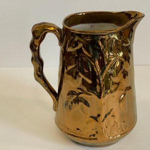 Copper Lustre Milk Pitcher