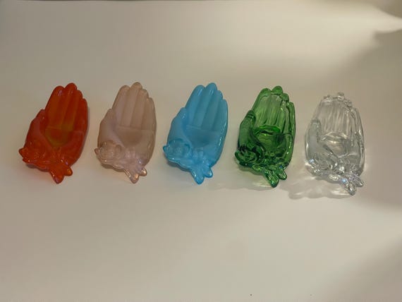 Choice of Degenhart Glass Hand Ring Holder