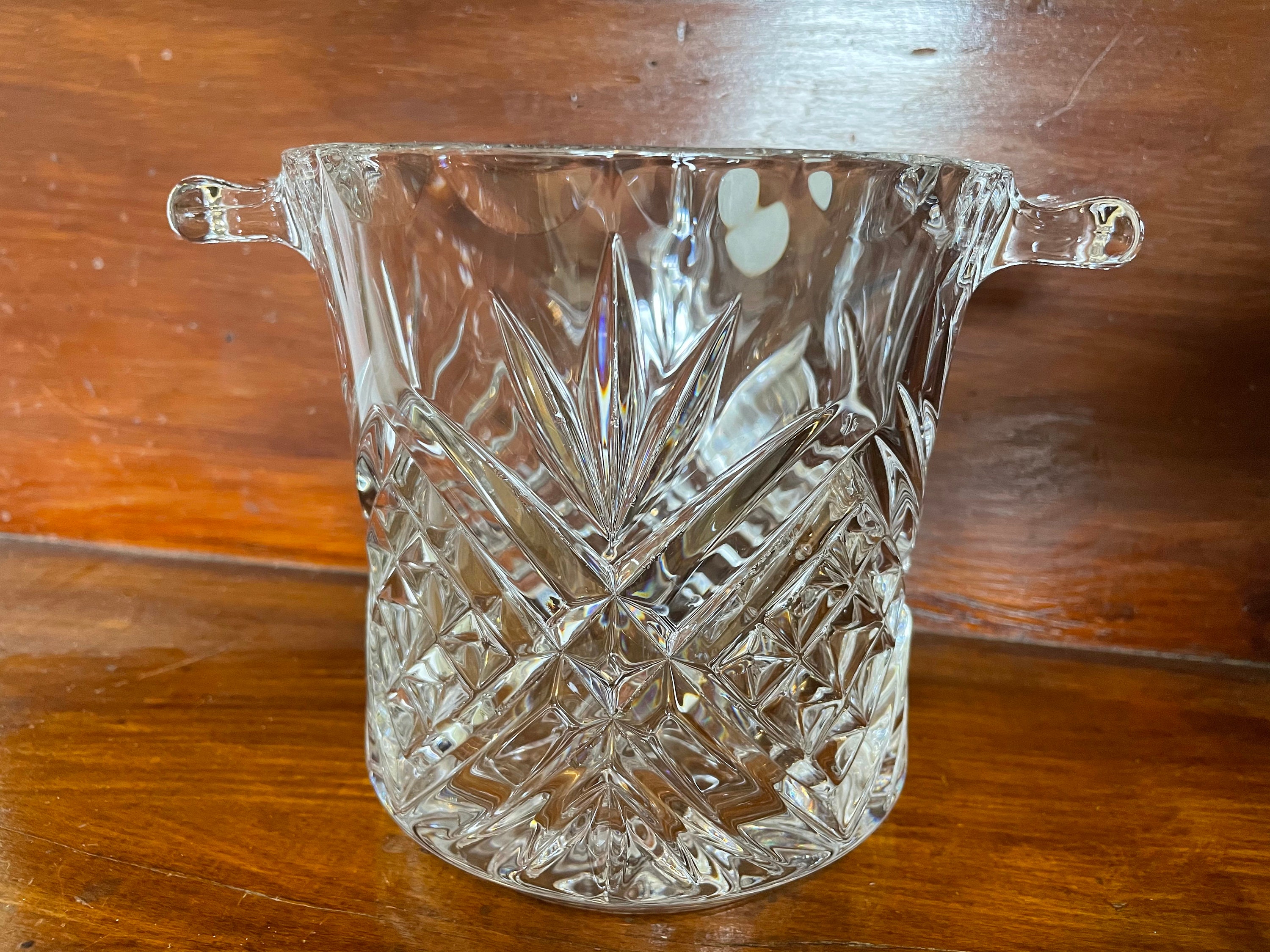 24 Lead Crystal Ice Bucket Salzburg by Cristal de Flandre Etsy