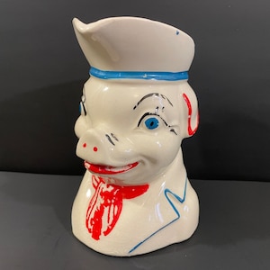 Colonial Pig Ceramic Cream Pitcher
