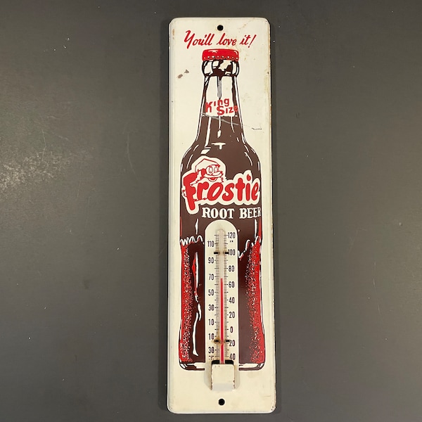 Frostie Root Beer Metal Thermometer - You'll Love It