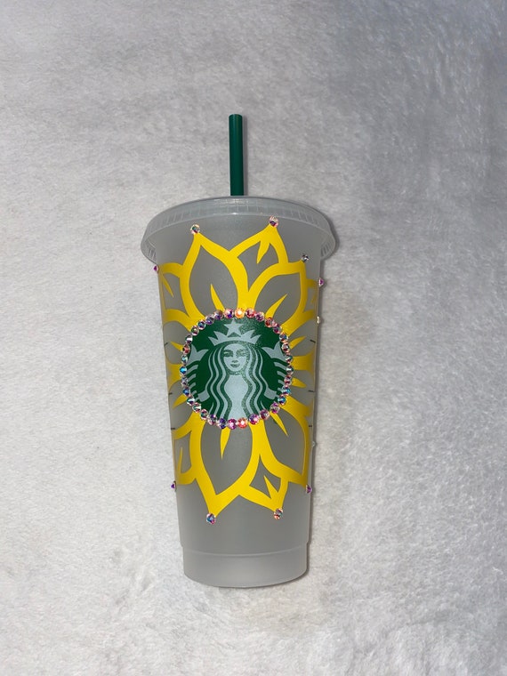 Sunflower Starbucks Reusable Cup Etsy