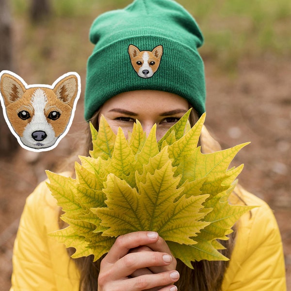 Personalized Embroidered Dog Beanie Using Your Pet Cat Photo Custom Winter hat Unisex Toboggan Hat Snow Hat Skullcap