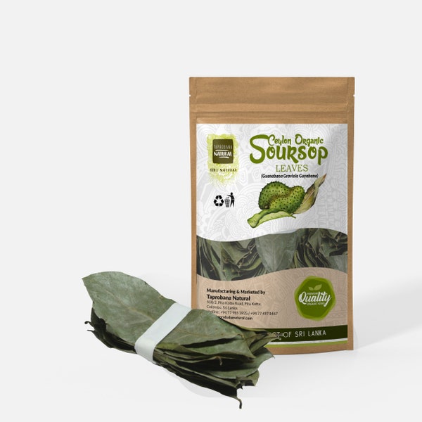 Organic Dried Soursop Leaves - Natural Health Elixir and Herbal Marvel