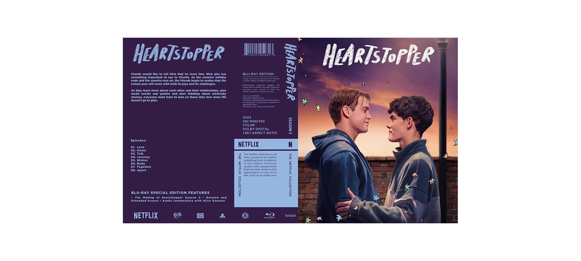 Custom Heartstopper (season 3) Blu-ray W/ Case - Etsy