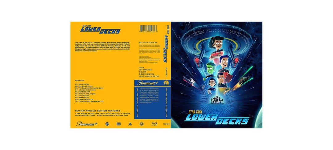 Custom Star Trek Lower Decks season 5 Blu-ray W/ Case - Etsy