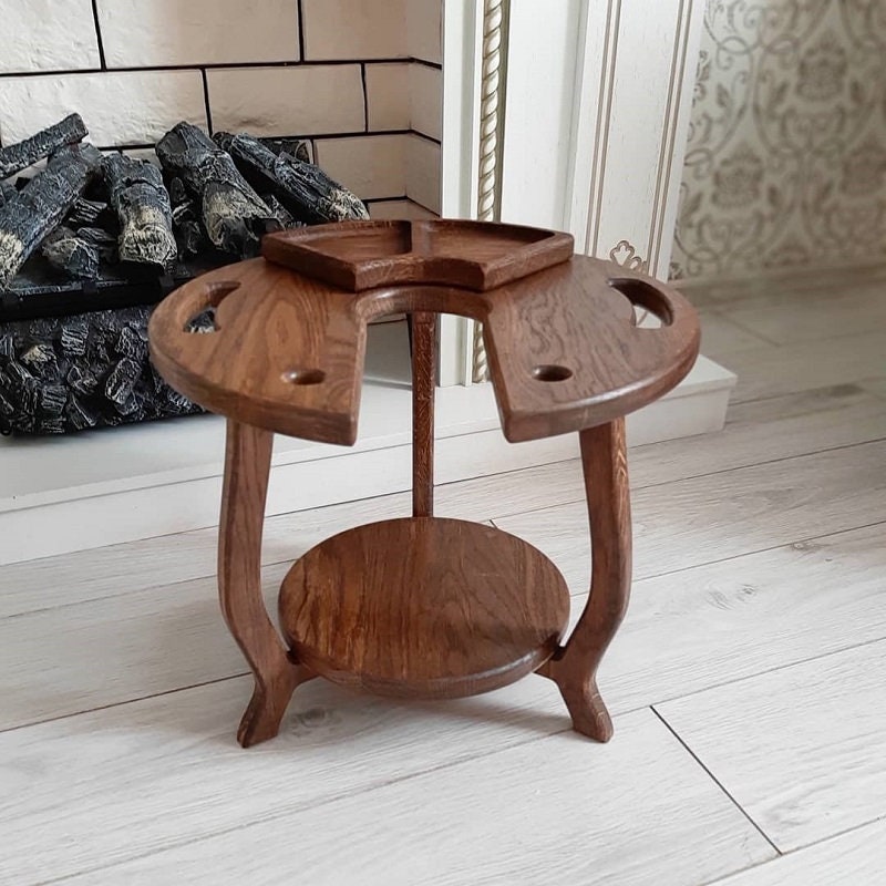 Portable Wood Hookah Table Hookah Accessories Hookah Stands Etsy