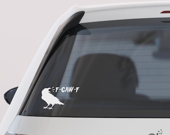 Funny Crow Vinyl Decal – Sassy Attitude Sticker for Laptop, Car