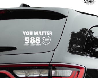 You Matter Vinyl Decal | Mental Health Awareness Sticker