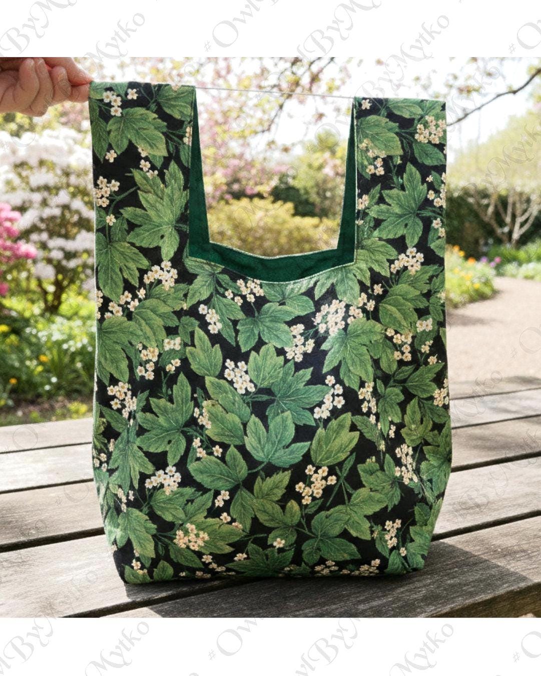 Reusable Shopper Bag Sewing Pattern - Beginner Friendly Pattern PDF (Instant Download)