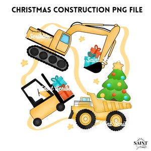 PNG Digital File - Christmas Construction