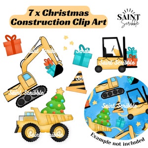 CLIP ART Digital File - Christmas Construction