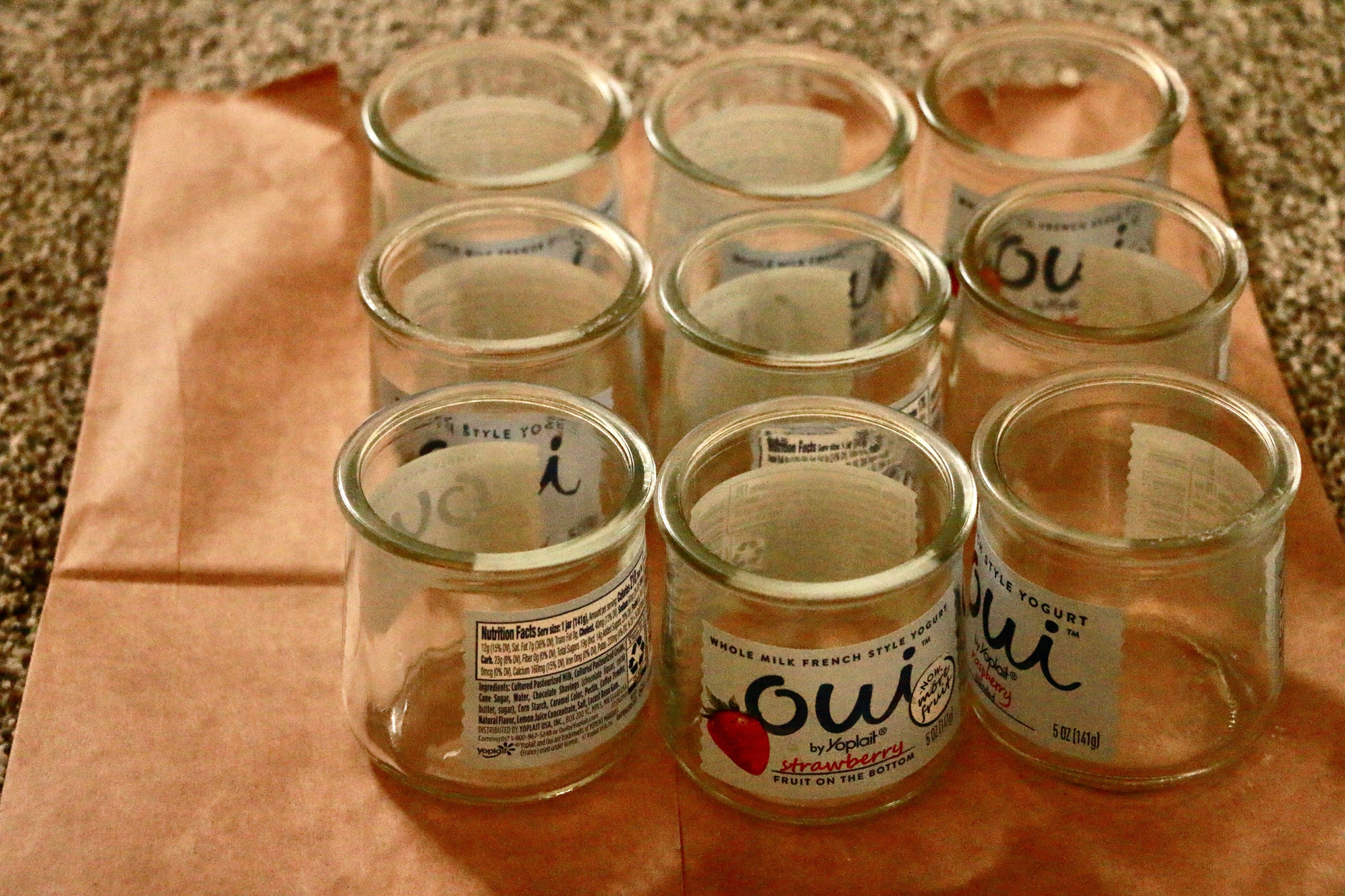 14 Oui Glass Jars Etsy