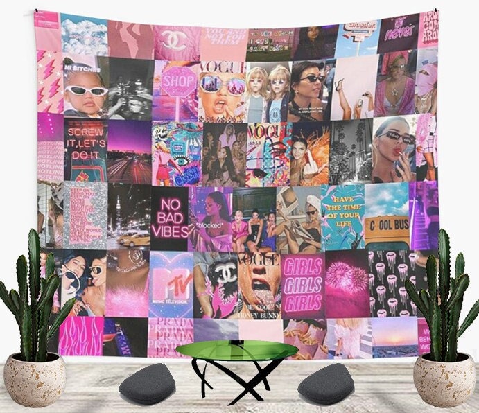 Buy Mouse's House Indoor 3x5ft Polyester Mood Euphoria Baddie Collage Vibes  Aesthetic Banner for Girls Decoration Bedroom Dorm Teen Young Adult (Neon  Pink) Online at desertcartINDIA