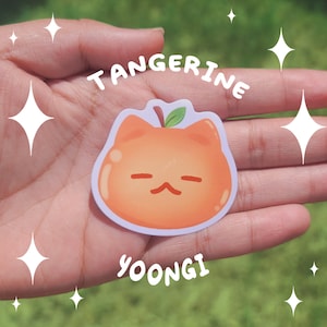 Tangerine Yoongi Vinyl Sticker