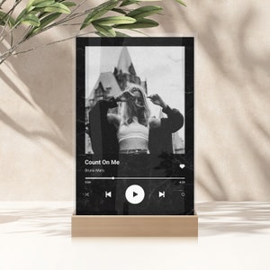 iDIY plaque spotify personnalisé avec photo musique LED - Cadre