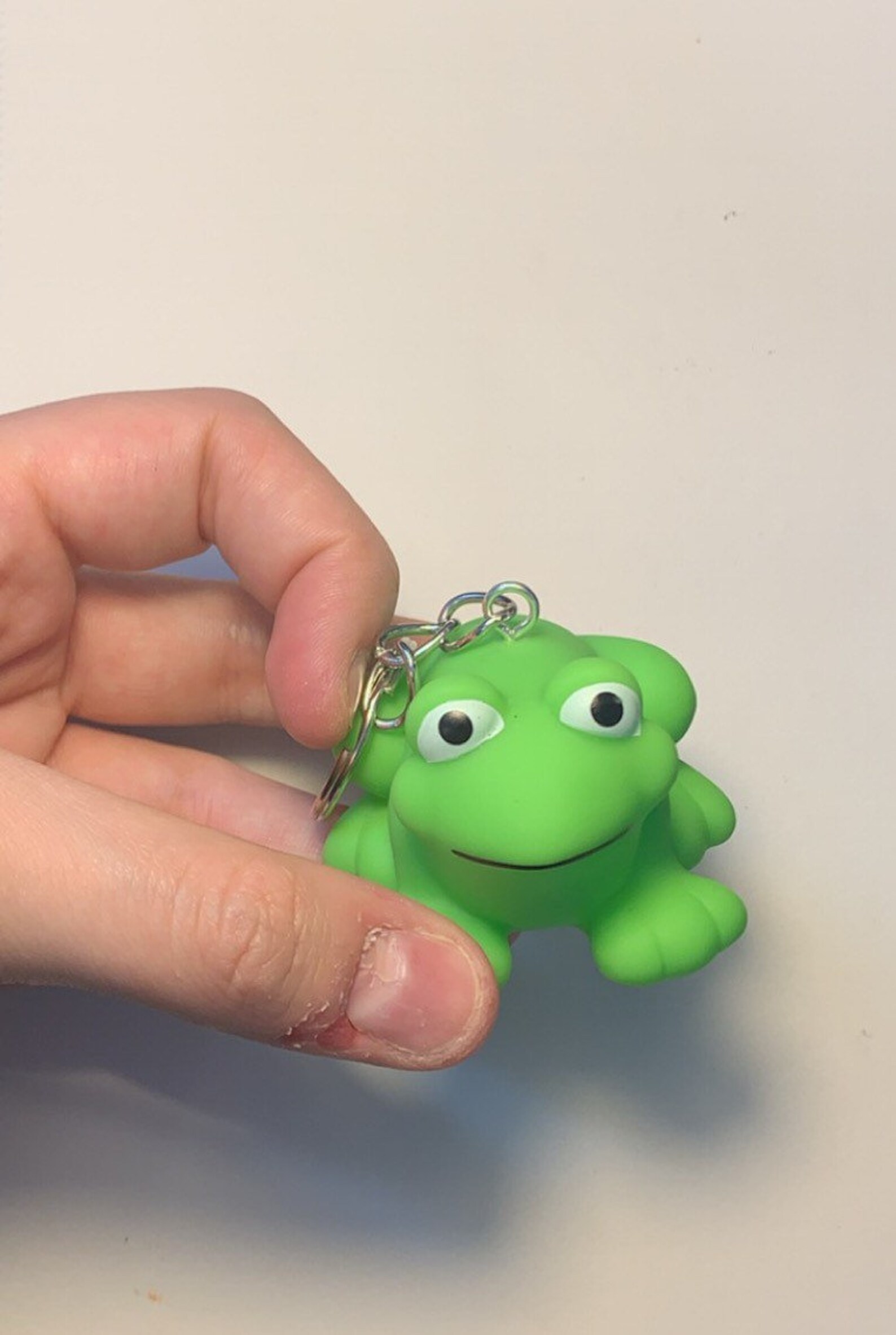 Big Frog Keychain Froggy Collector Keychain Toy Jewelry Etsy