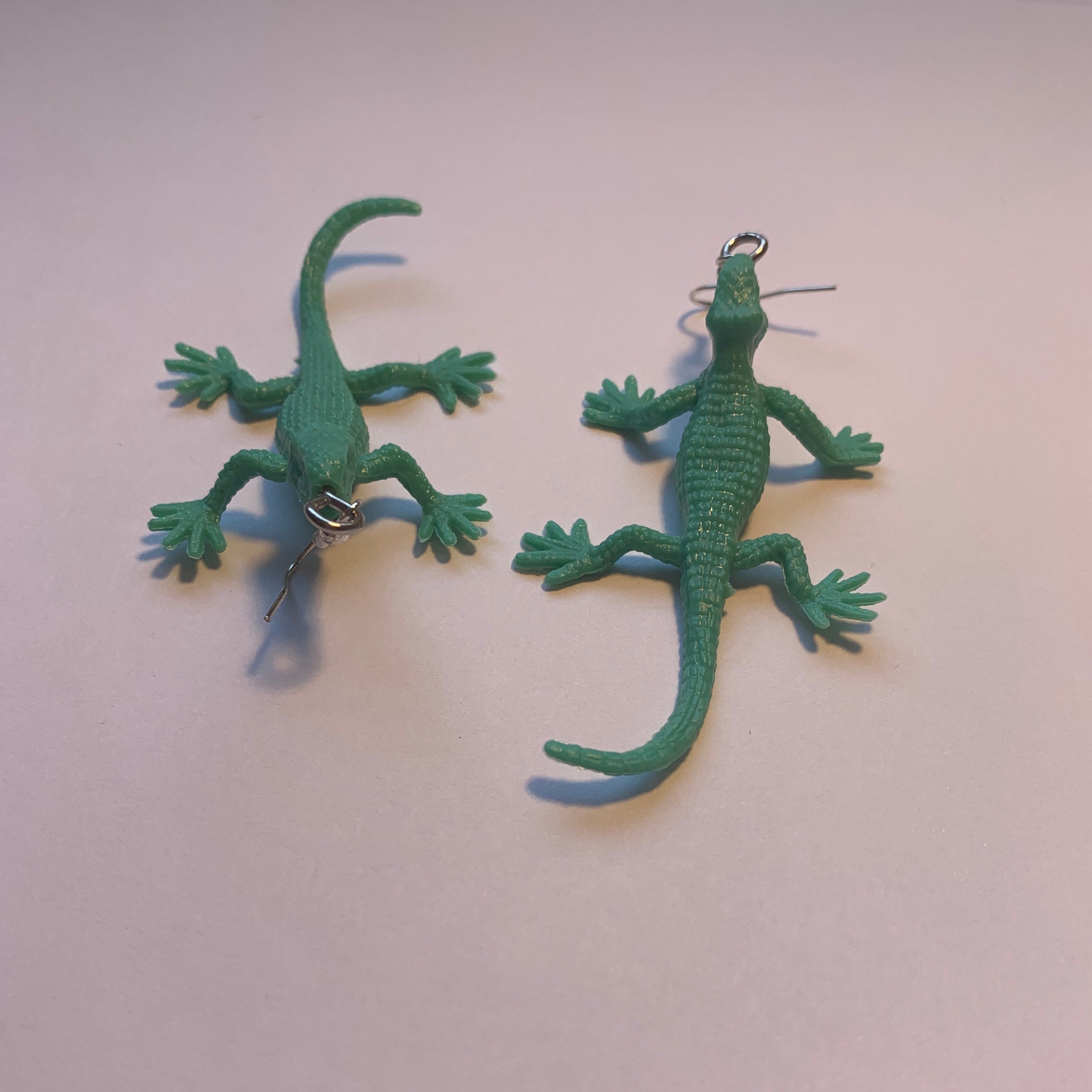 Lizard Earrings 3 colors Can Be Adjusted To Be Clip Ons Or Etsy
