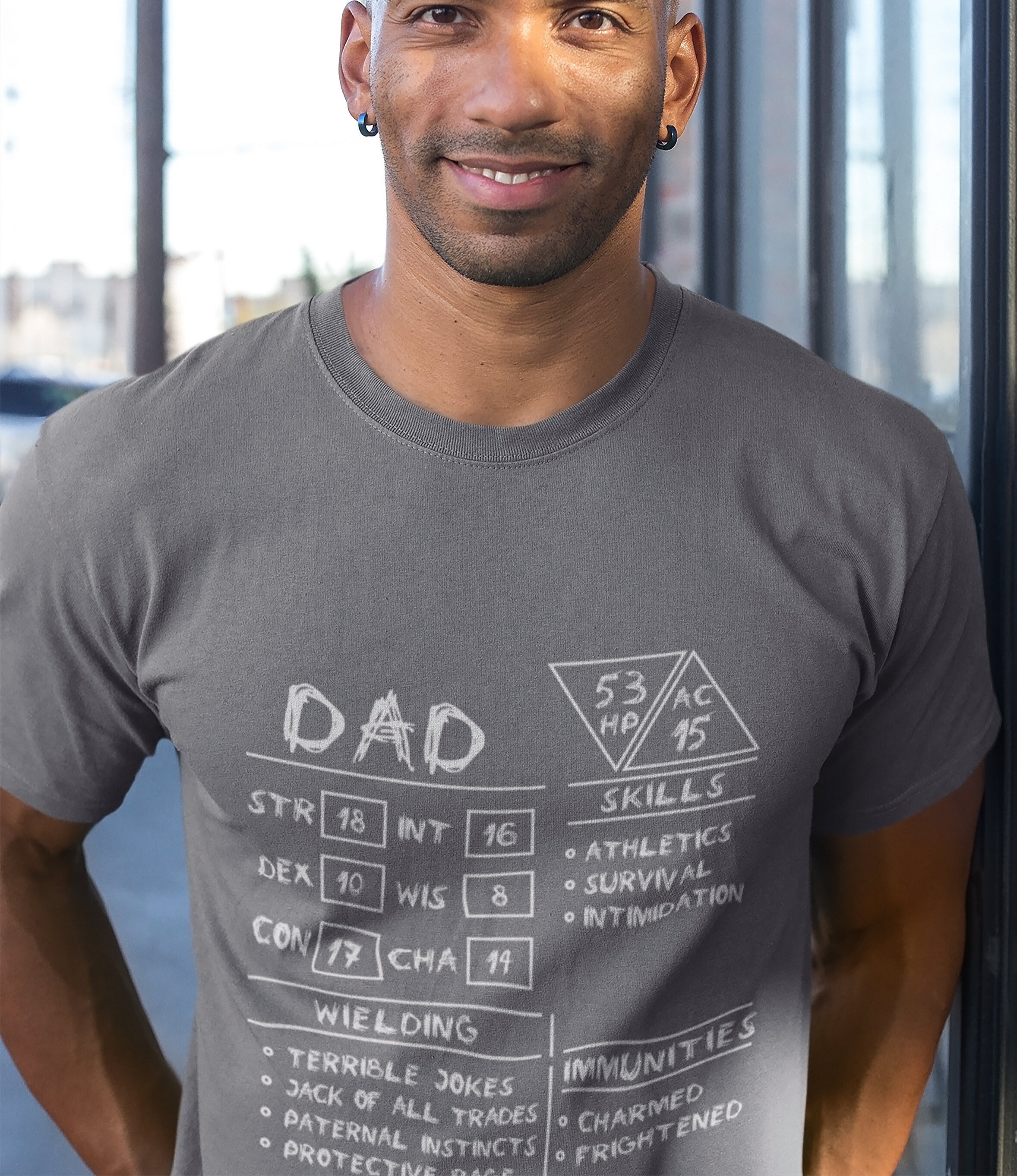 dad dnd stats shirt