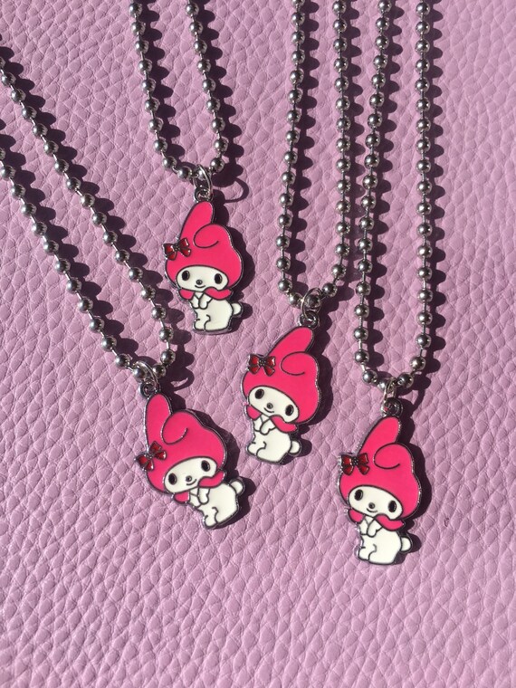 Mymelody Sanrio 90s Cute Emo Necklace Choker Aesthetic 2000 Etsy